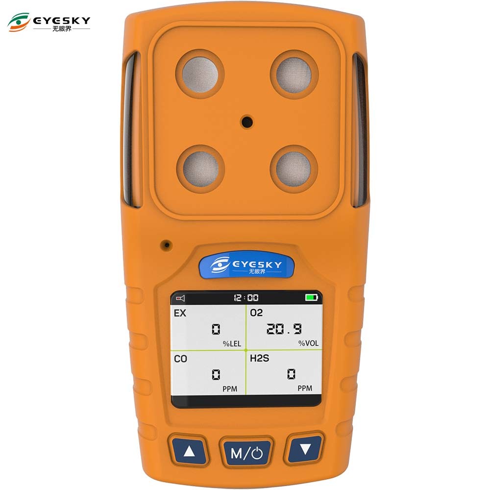 Портативные Х2с определяют дисплей детектора газа ТФТ системой управления сигнала тревоги горючего газа